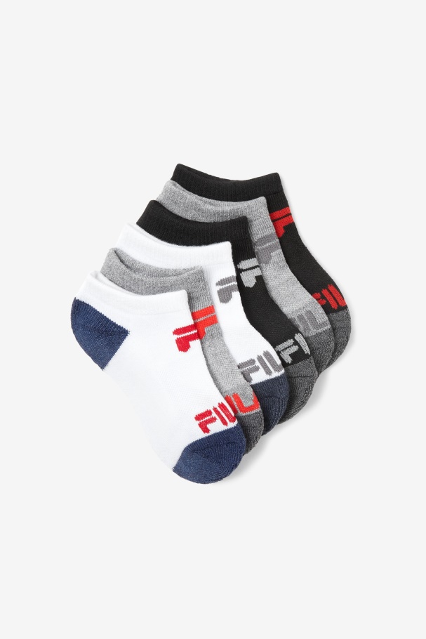 Multi Kids' Cushioned No Show Sock 10-Pack Fila UK