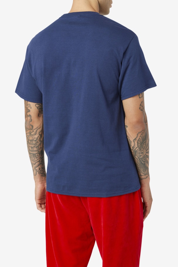 Original Fitness Tee Navy/Red/White Fila UK