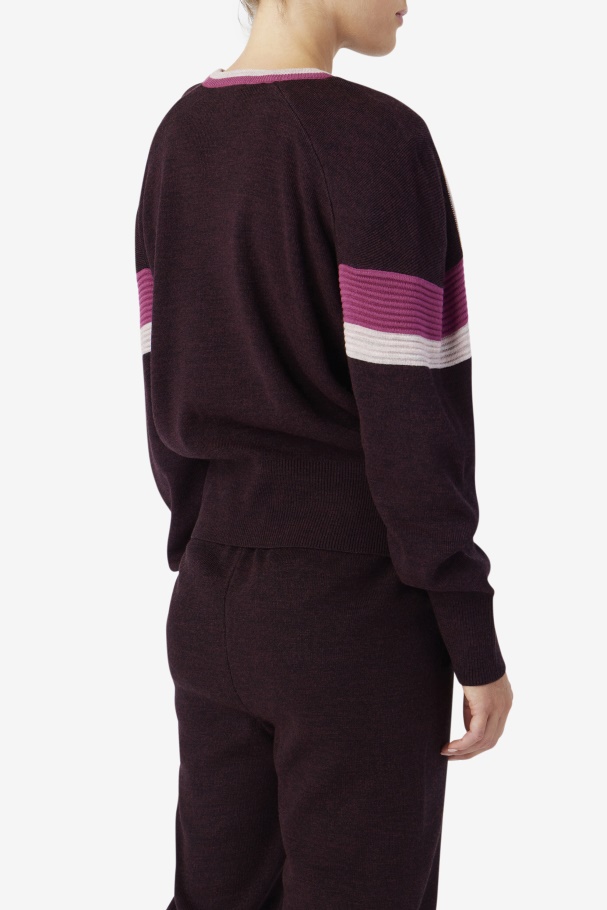 Fila UK Frankie Knit Crew Grape Wine/Rouge/Potpourri