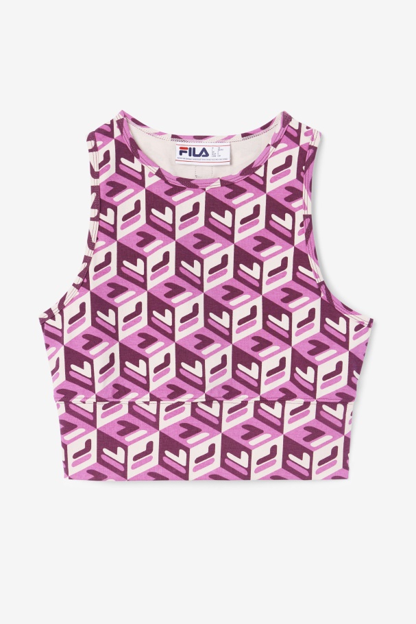 Rouge/Potpourri/Grape Wine Emmaline Tank Fila UK