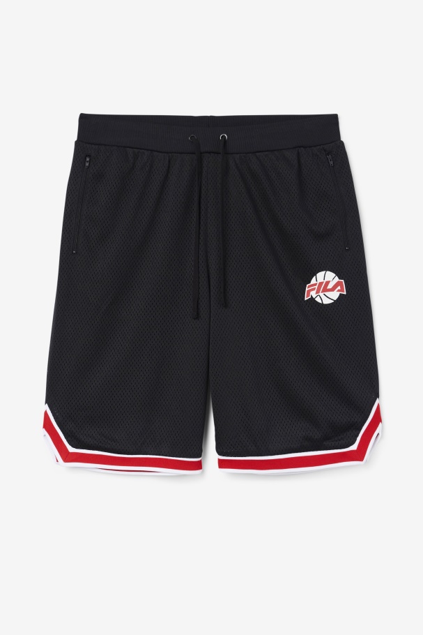 Fila UK Black/Red/White Ovi Basketball Short