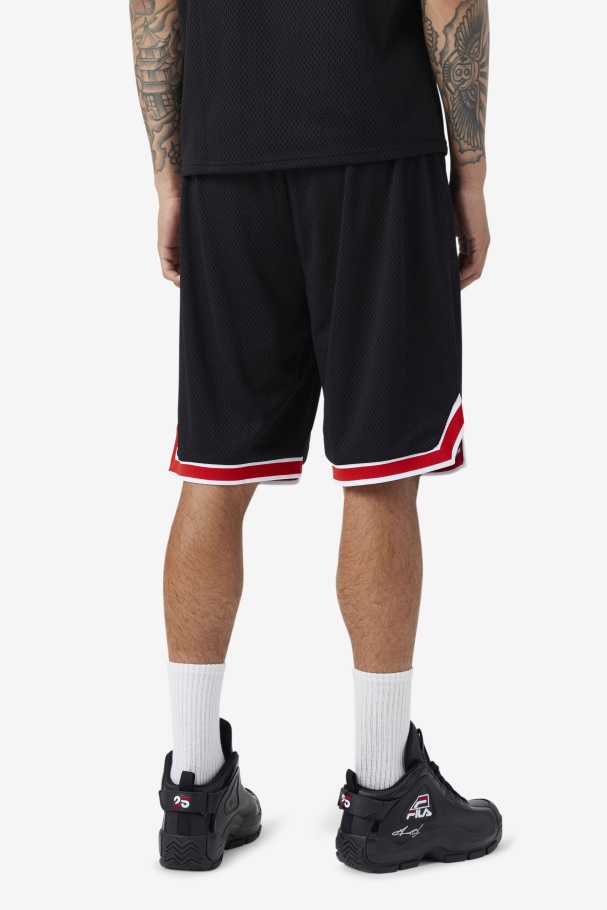 Fila UK Black/Red/White Ovi Basketball Short