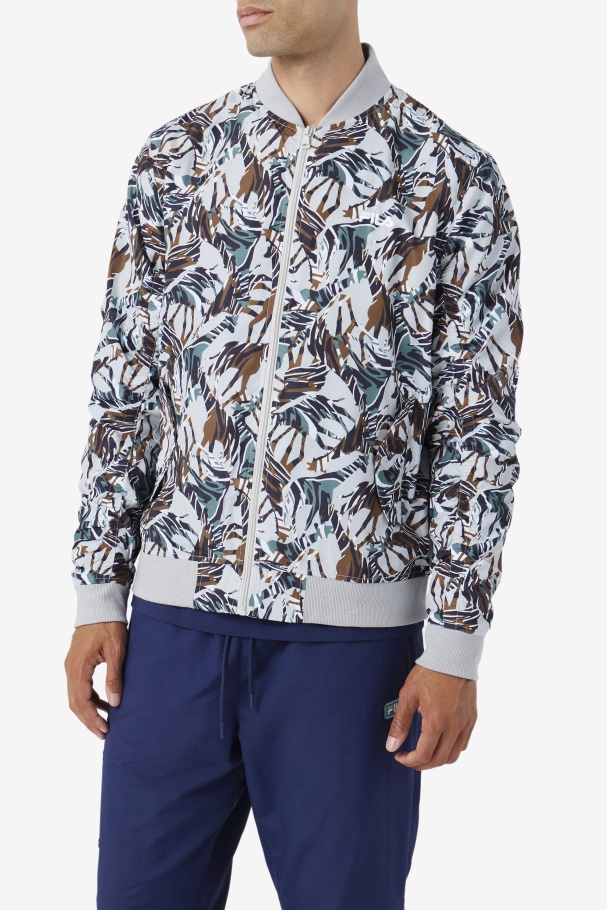 Giraffe Print Mav Bomber Jacket Fila UK