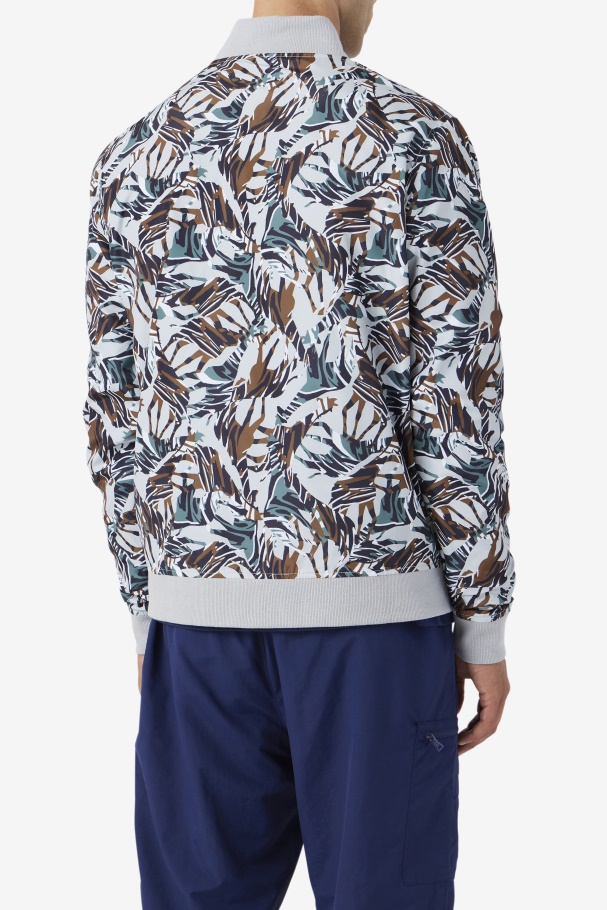 Giraffe Print Mav Bomber Jacket Fila UK