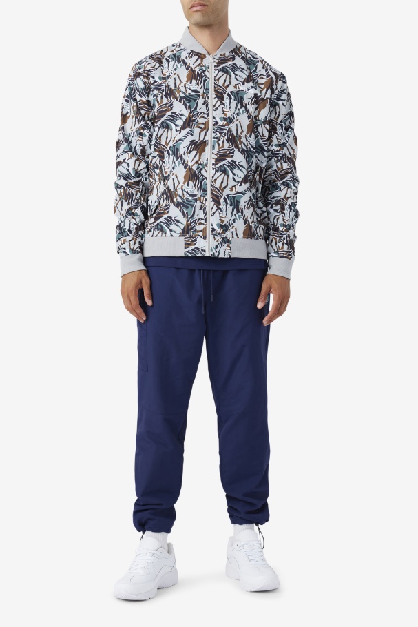 Giraffe Print Mav Bomber Jacket Fila UK