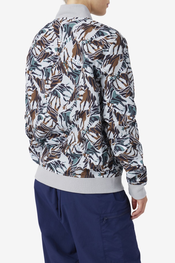 Giraffe Print Mav Bomber Jacket Fila UK