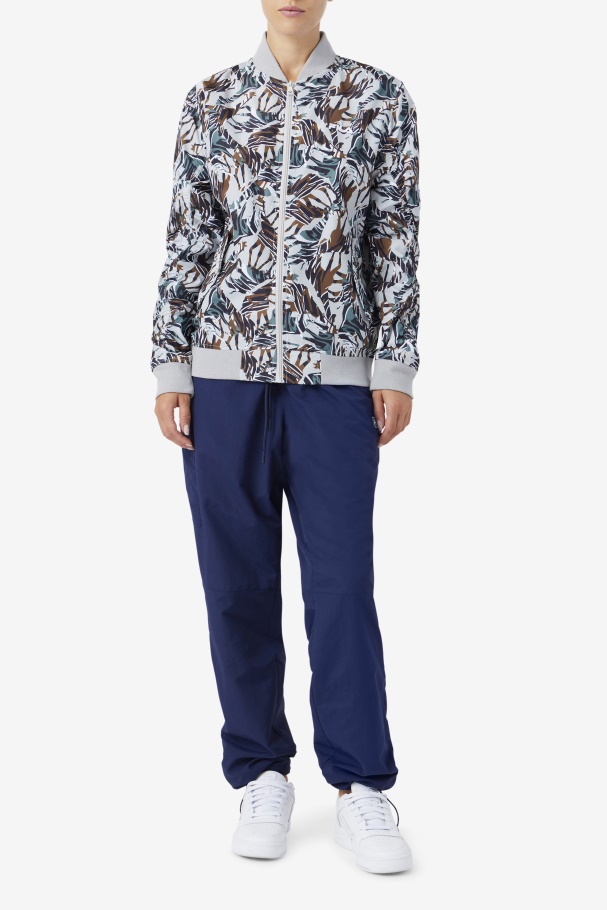 Giraffe Print Mav Bomber Jacket Fila UK