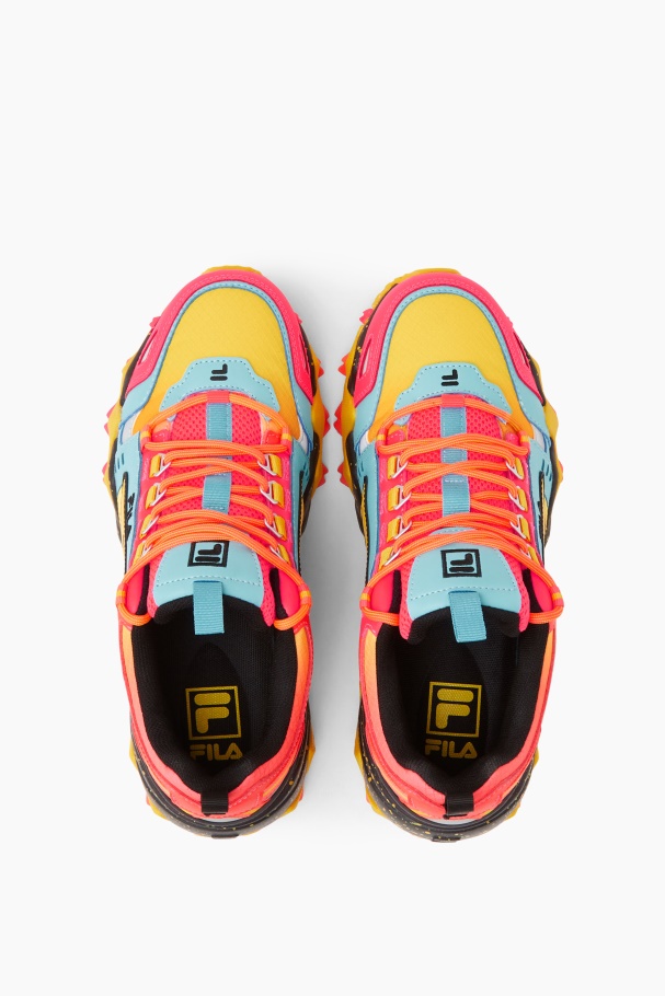 Deep Pink/Bluefish/Lemon Fila UK Women\'s Oakmont Tr