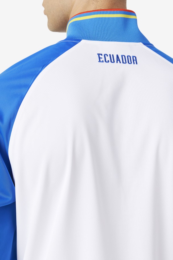 Ecuador Track Jacket Fila UK White/Blue/Fiery Red/Yellow