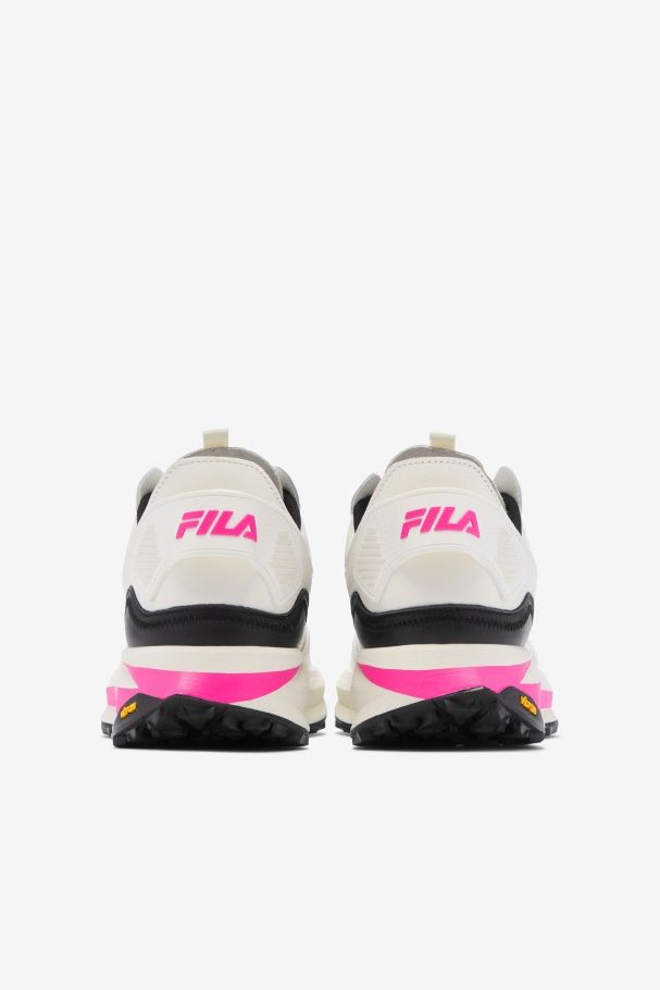 Women\'s R1 Runner X Barneys Fila UK White/Pink Glo/Black