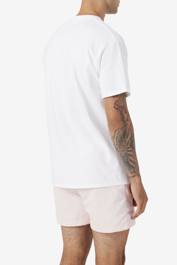 stacked tee shirt White Fila UK
