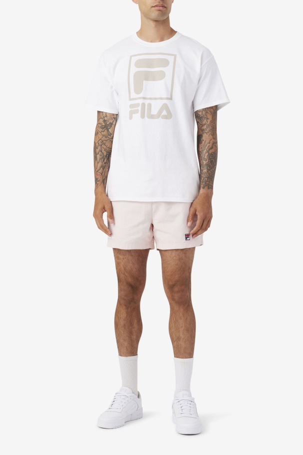 stacked tee shirt White Fila UK