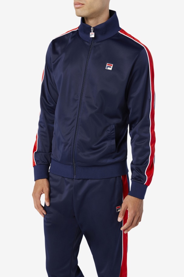 Fila UK Navy/Red/White Wicks Track Jacket