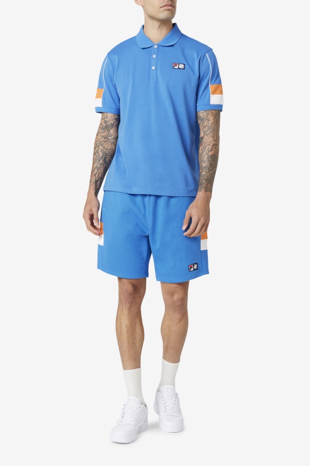 Langlen Short Fila UK Strong Blue/White/Coral Rose