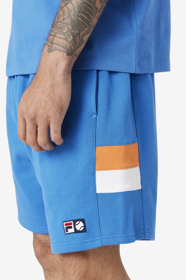 Langlen Short Fila UK Strong Blue/White/Coral Rose