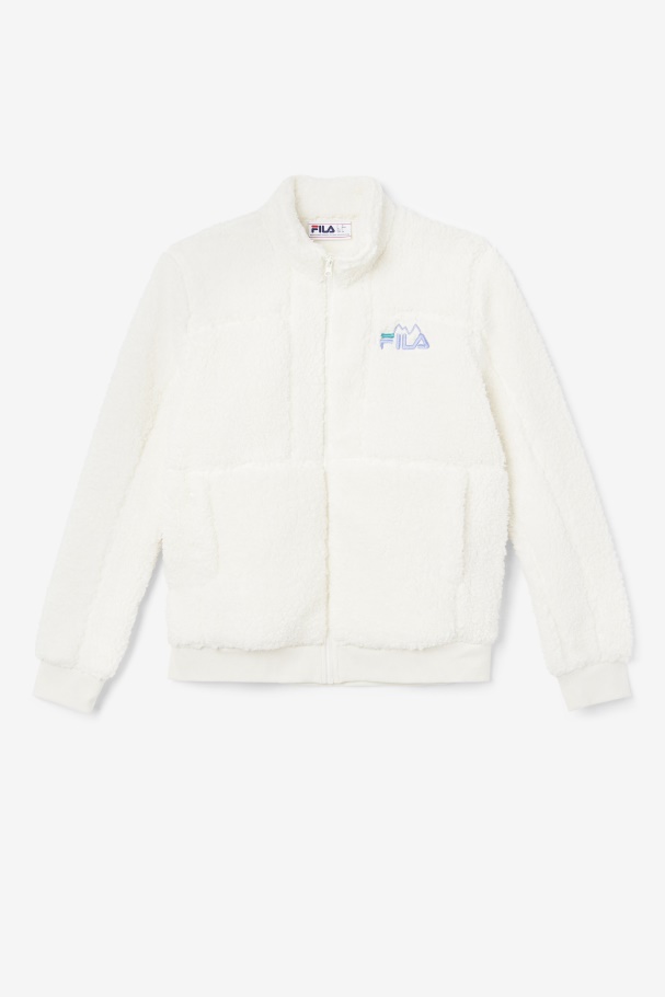 Fila UK Egret/Jacaranda/Deep Lake Freyja Sherpa Jacket