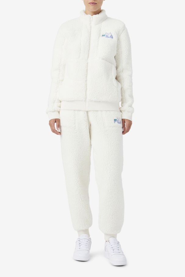 Fila UK Egret/Jacaranda/Deep Lake Freyja Sherpa Jacket