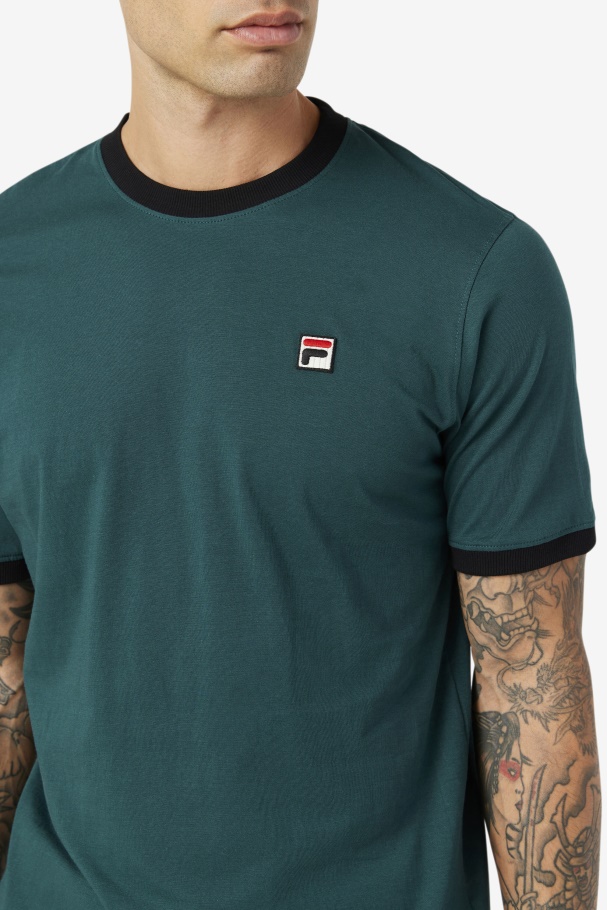 Fila UK June Bug/Black Marconi Ringer Tee