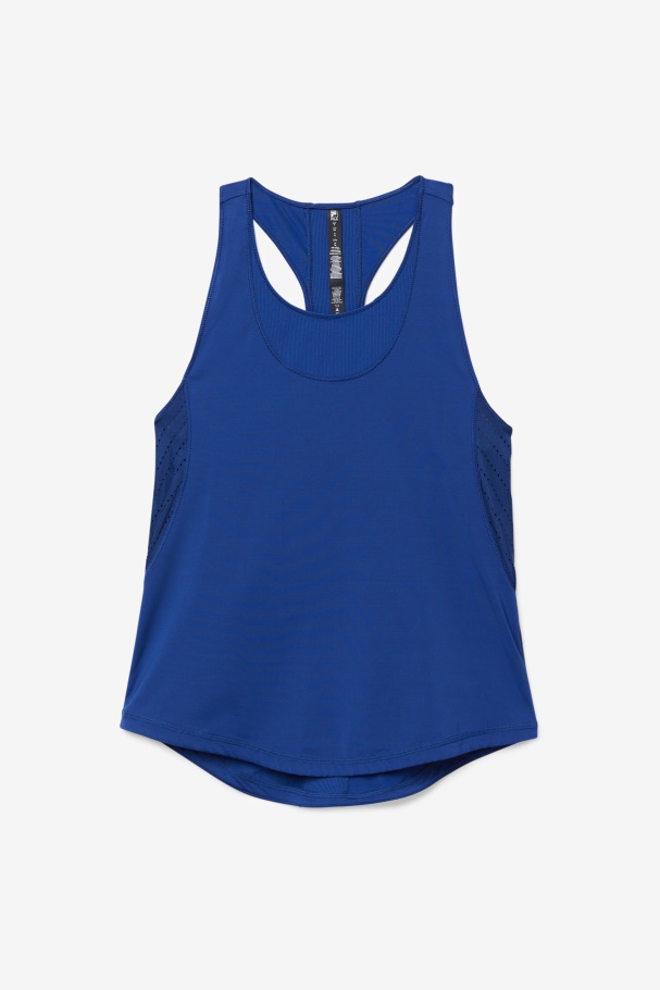 Navypeony Fila UK Uplift Textured Racerback Tank Top