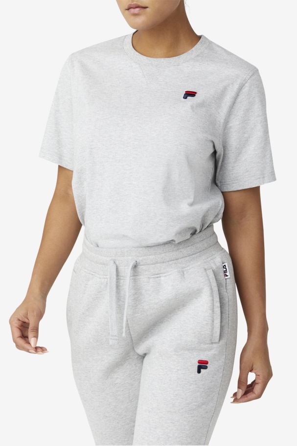 Light Grey Derion Tee Fila UK