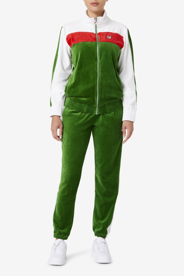 Fila UK Formal Garden/White/Red Brice Velour Pant