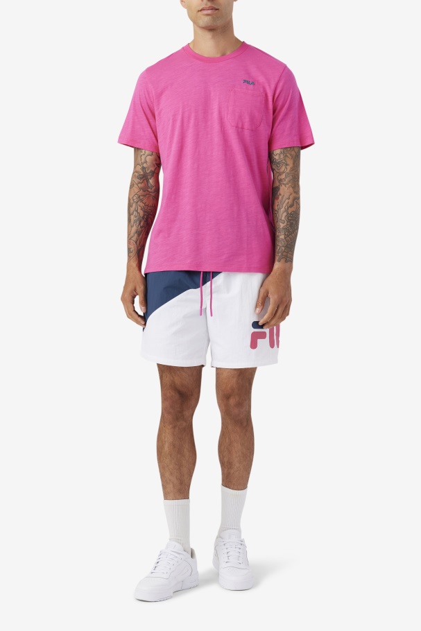 Fila UK Navy/White/Purple Ama Swim Short