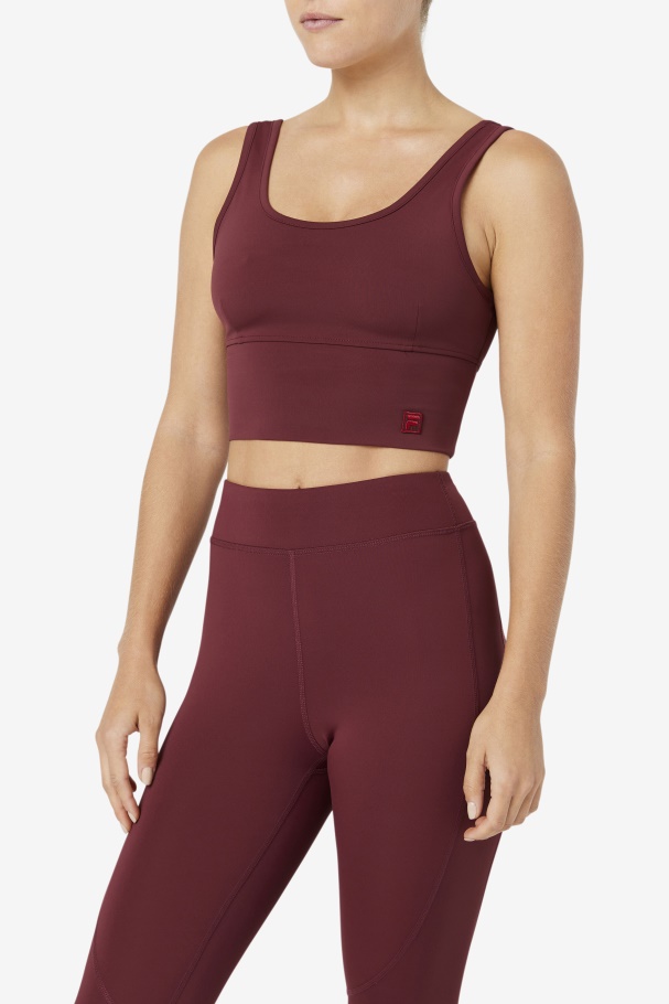Fila UK Kora Bra Top Tawny Port