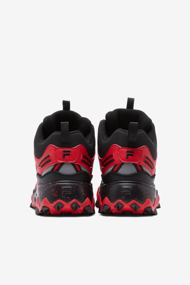 Men\'s Oakmont Tr Mid Fila UK Red/Black/Metallic Silver