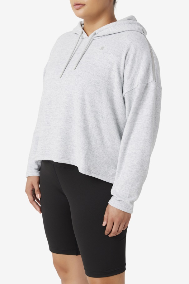 Highrise Heather Fi-Lux Cropped Hoodie Fila UK