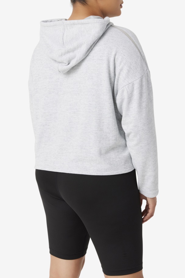 Highrise Heather Fi-Lux Cropped Hoodie Fila UK