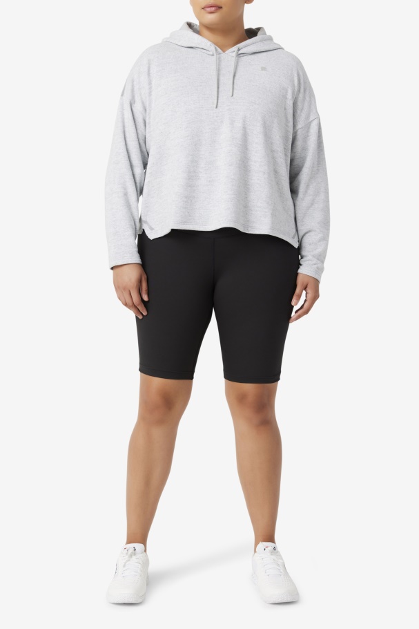Highrise Heather Fi-Lux Cropped Hoodie Fila UK