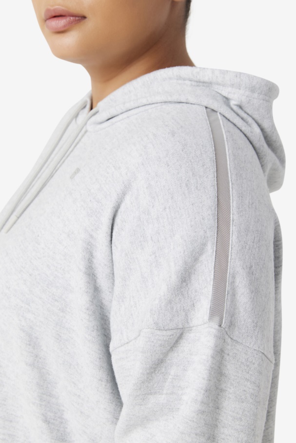 Highrise Heather Fi-Lux Cropped Hoodie Fila UK