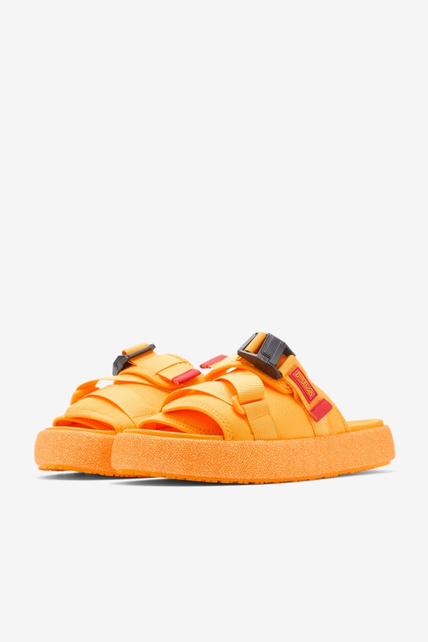 Saffron/Red Fila UK Men\'s Atlas Slide
