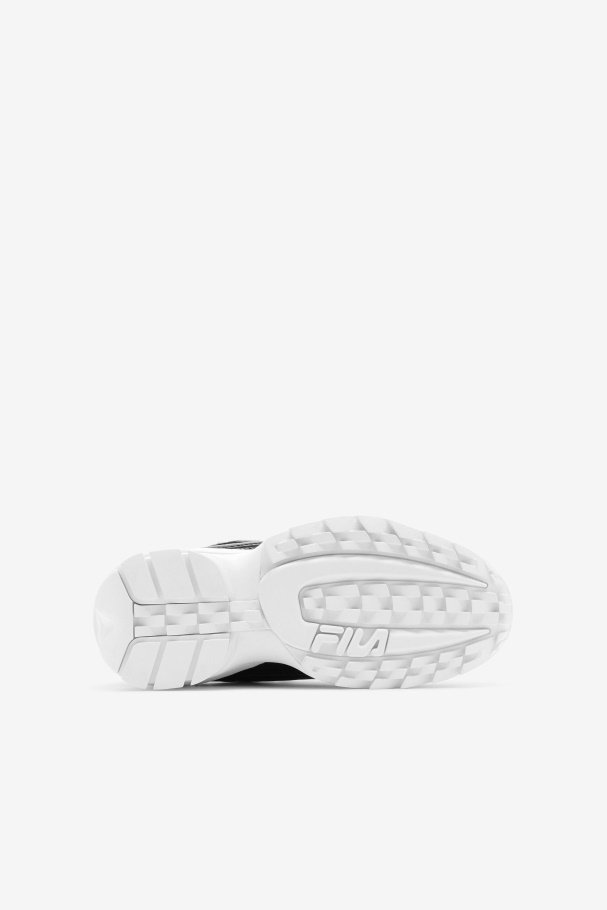 Black/White Little Kids\' Disruptor 2 EXP Fila UK