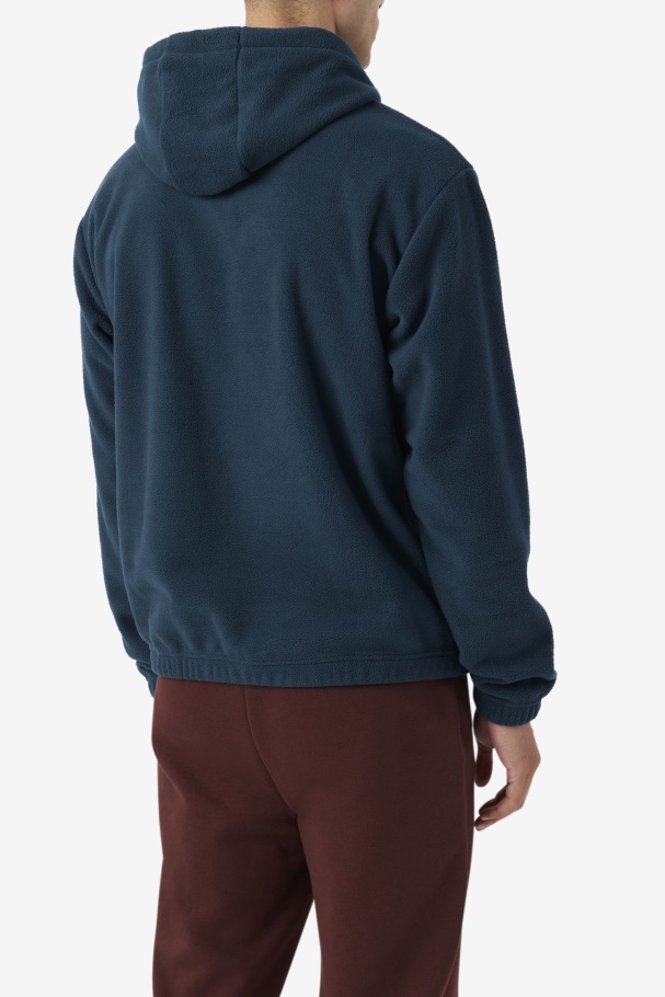 Finn Fleece Hoodie Fila UK Teal