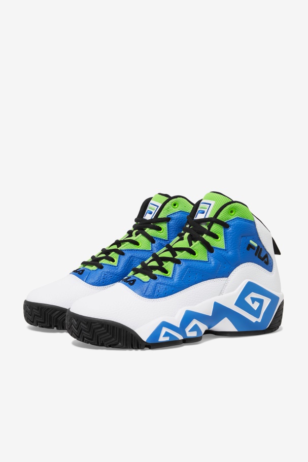 Men\'s MB White/Blue/Green Fila UK