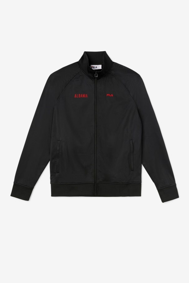 Fila UK Albania Track Jacket Black/Red