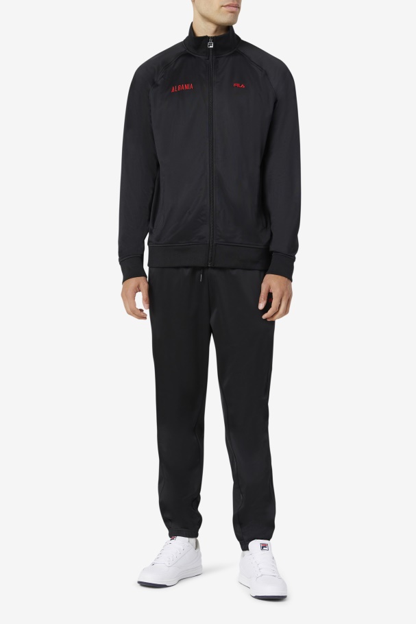 Fila UK Albania Track Jacket Black/Red