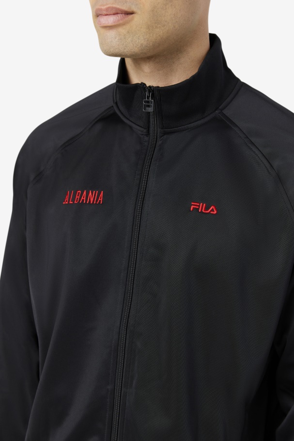 Fila UK Albania Track Jacket Black/Red