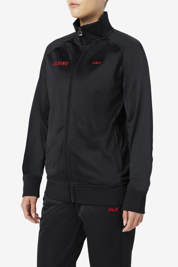 Fila UK Albania Track Jacket Black/Red