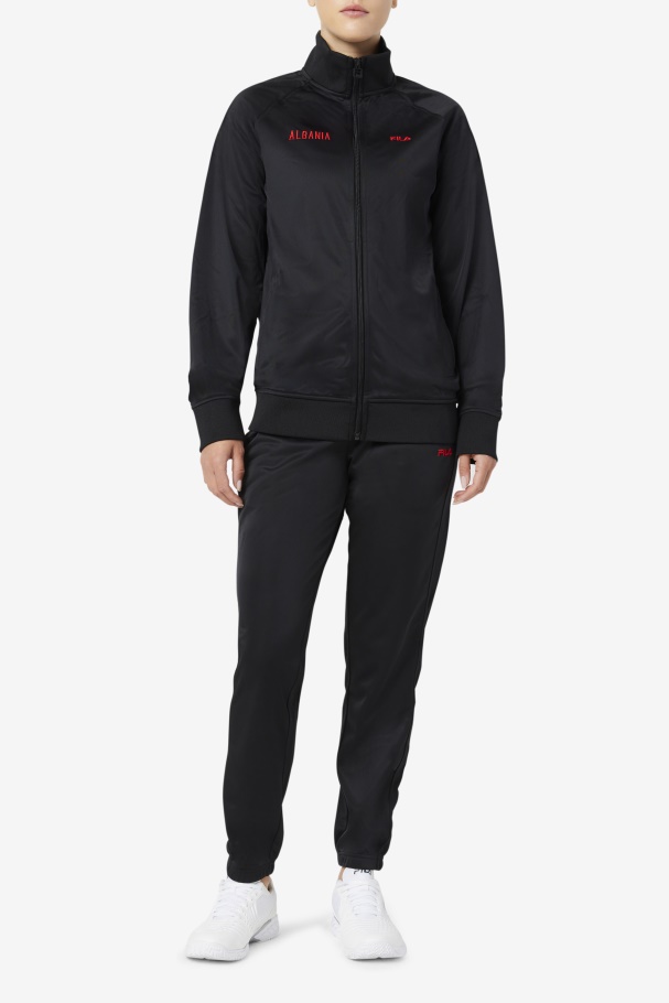 Fila UK Albania Track Jacket Black/Red