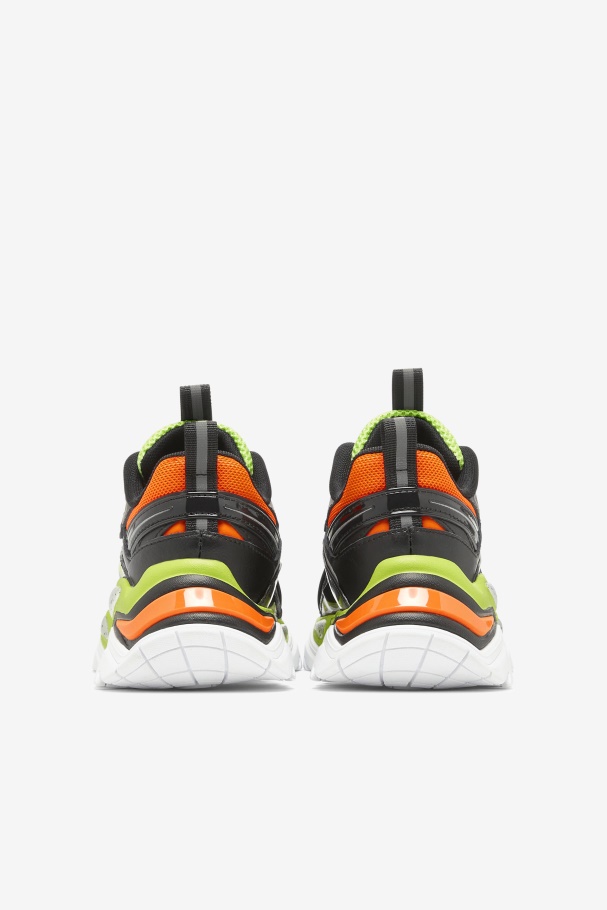 Big Kids\' Electrove 2 Fila UK Black/Red Orange/Lime Punch