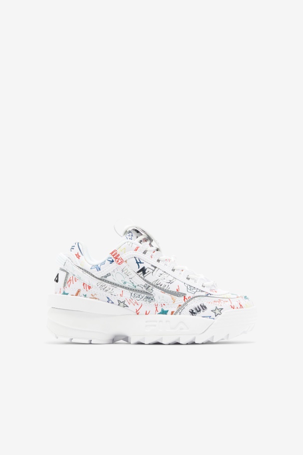 Little Kids' Disruptor 2 EXP Black/White/Multi Fila UK