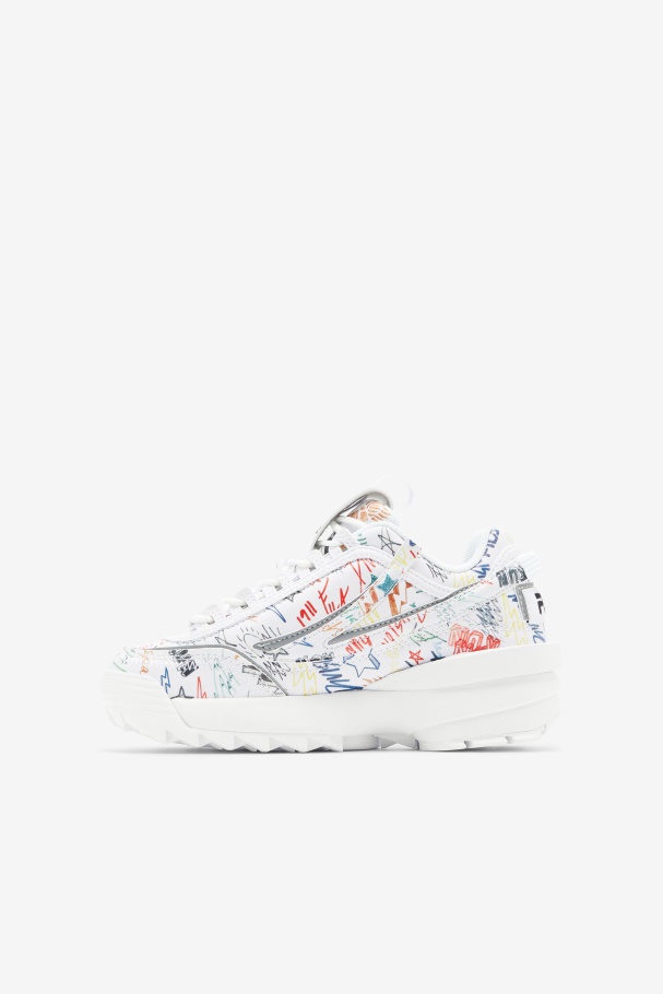Little Kids\' Disruptor 2 EXP Black/White/Multi Fila UK