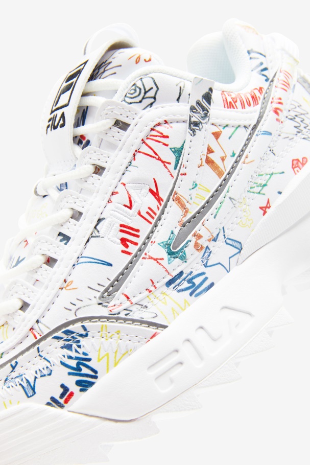 Little Kids\' Disruptor 2 EXP Black/White/Multi Fila UK