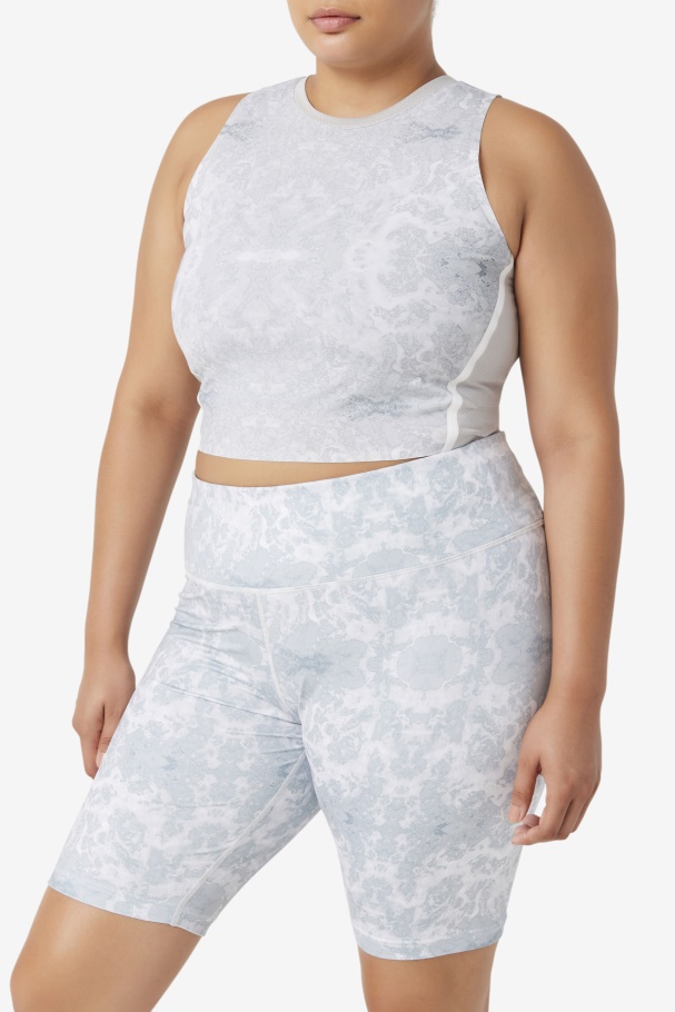 Fila UK Uplift Athletic Crop Top Highrise/White