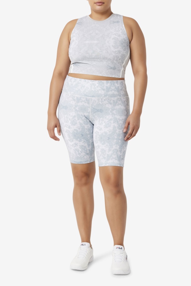 Fila UK Uplift Athletic Crop Top Highrise/White