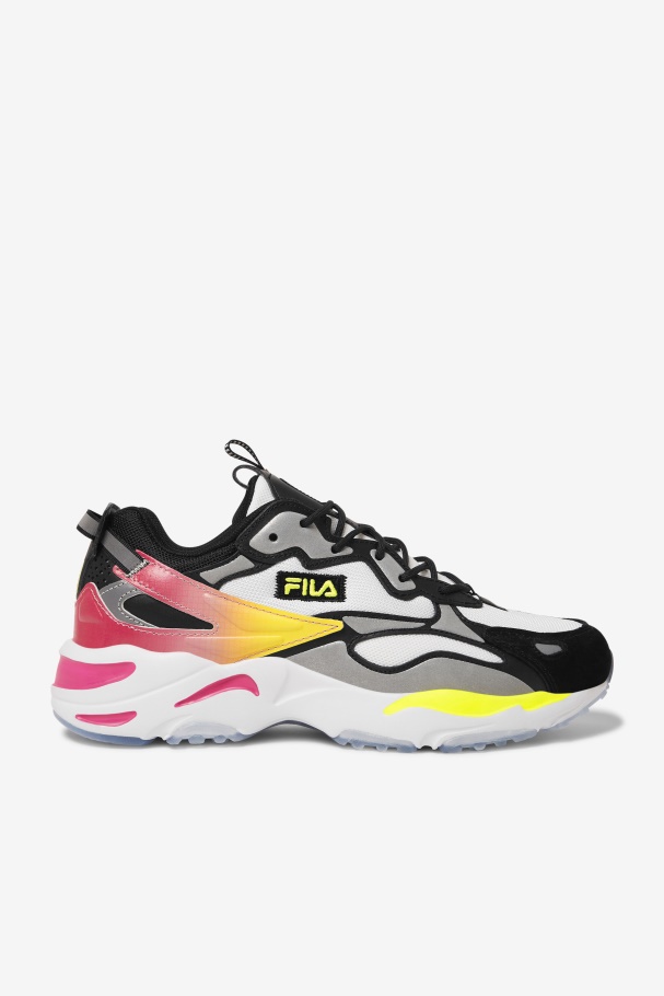 Fila UK Men's Ray Tracer Apex White/Black/Yellow