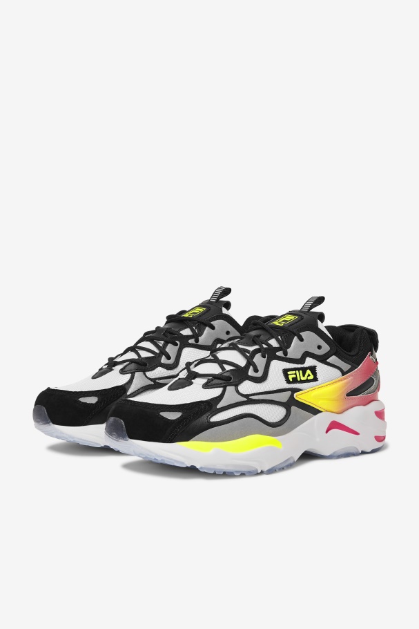 Fila UK Men\'s Ray Tracer Apex White/Black/Yellow