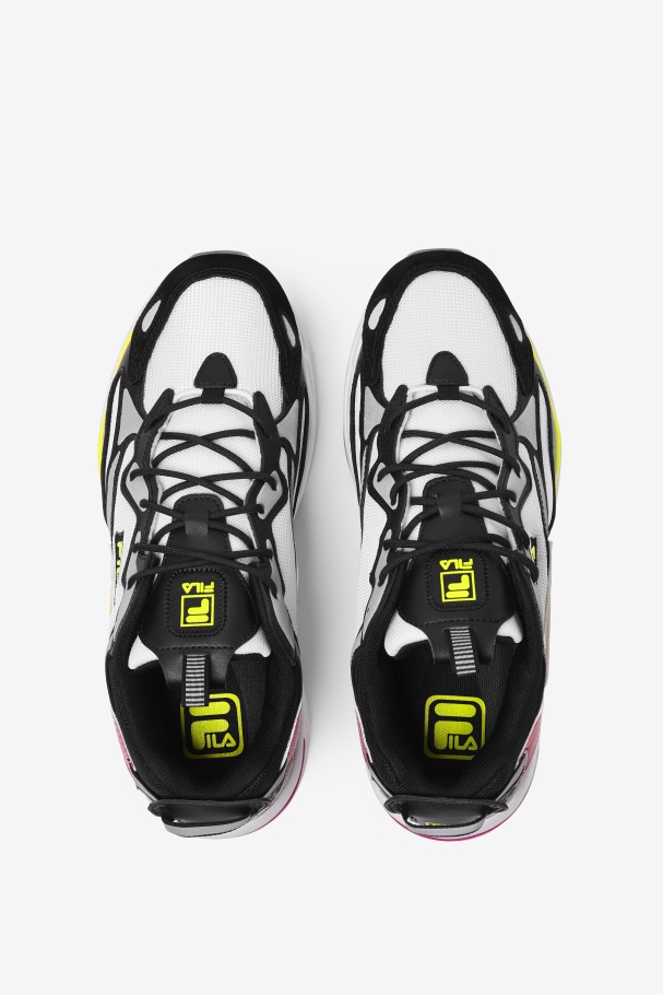 Fila UK Men\'s Ray Tracer Apex White/Black/Yellow